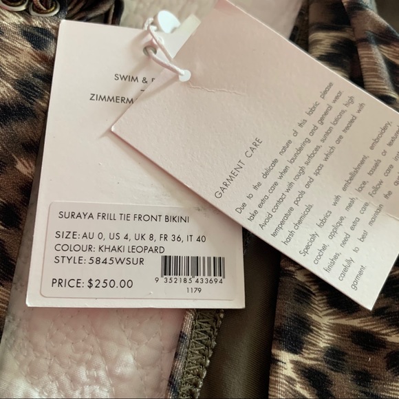 ZIMMERMANN  SURAYA FRILL TIE FRONT BIKINI - Picture 9 of 10